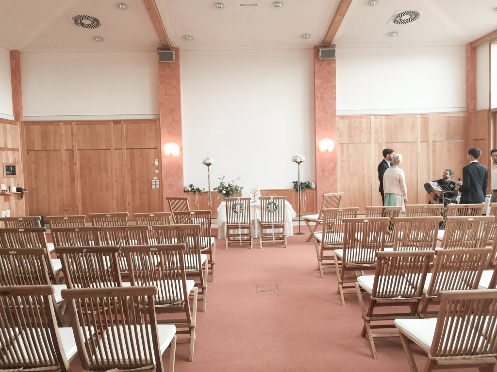 Hochzeit im Seminarraum